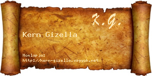 Kern Gizella névjegykártya